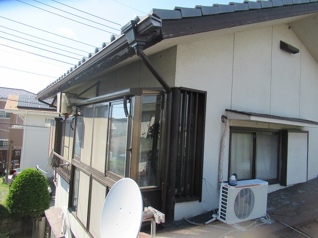 甲府市竪樋設置後