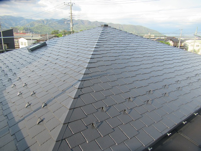 屋根　塗装　施工後