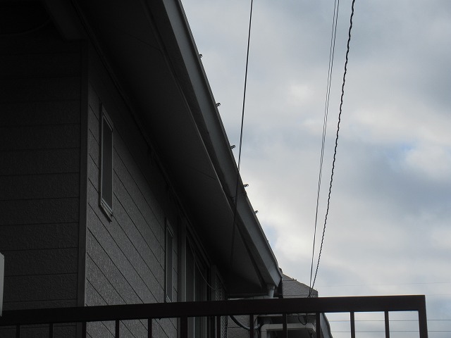 甲斐市　雨樋破損個所