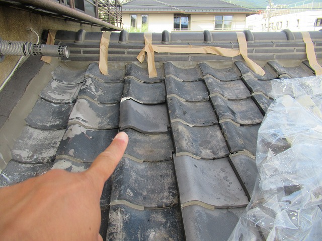 富士川町　和瓦雨漏れ箇所