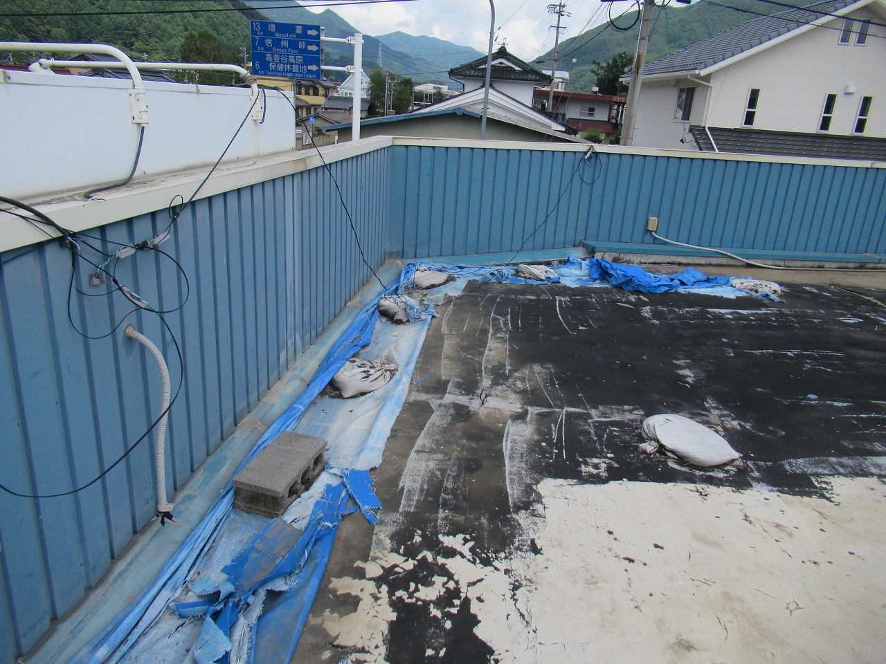 屋上ビニールシート