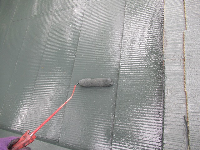 北杜市　上塗り　ガルバ