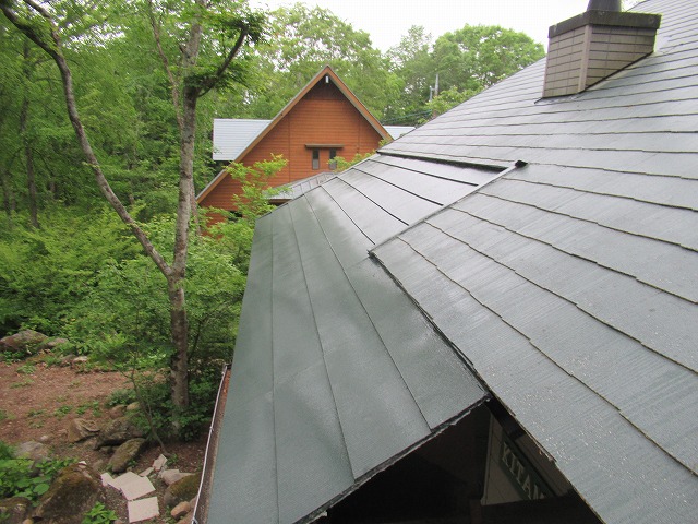 北杜市　上塗り　ガルバ　仕上がり