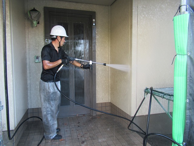 外壁　高圧洗浄