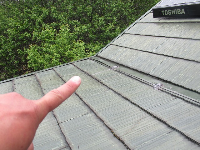 甲府市　散水試験　雨漏れ