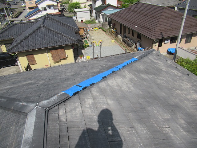 笛吹市雨漏れビニールシート