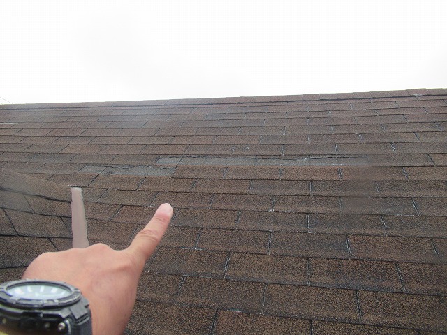 富士河口湖町　材料飛散