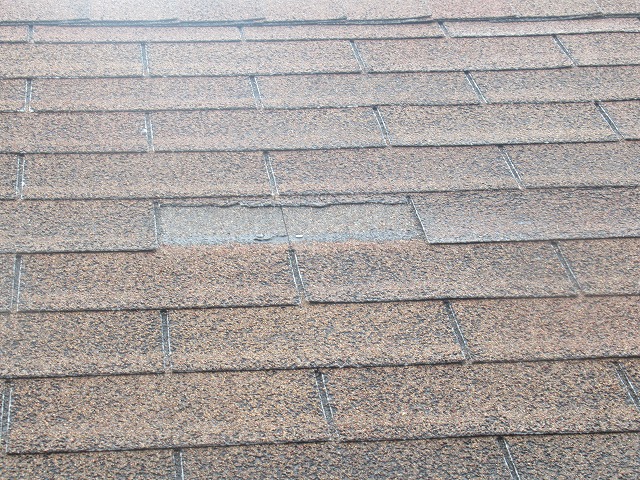 富士河口湖町　シングル材飛散