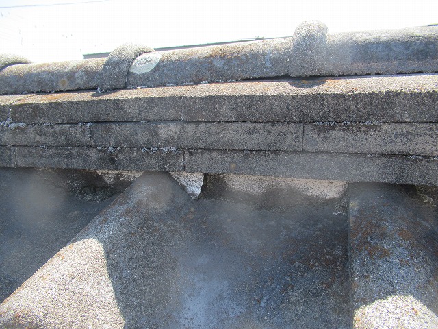 中央市　漆喰虫食い