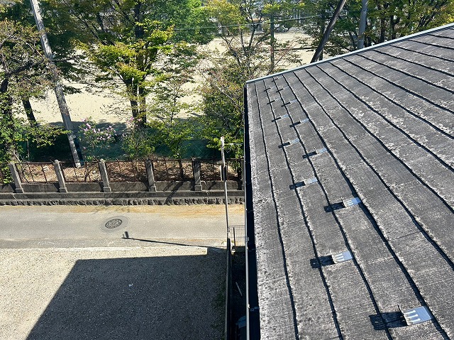 甲府市　雨樋と雪止め