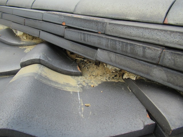 南アルプス市　漆喰破損