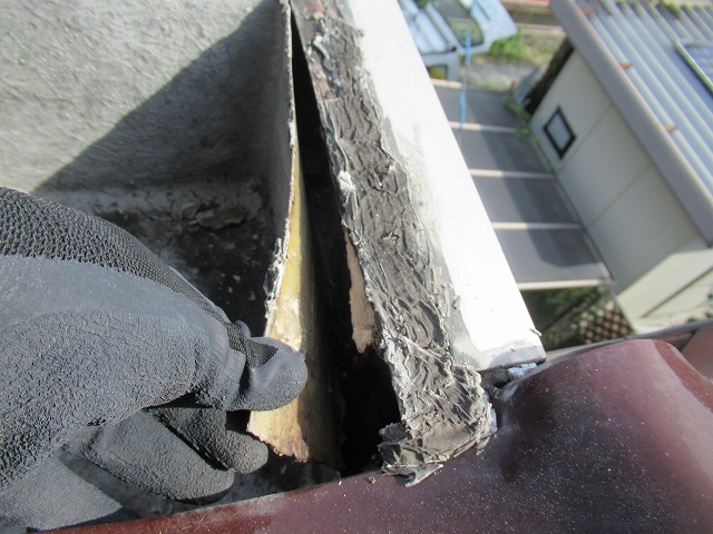 甲府市雨漏れ箇所