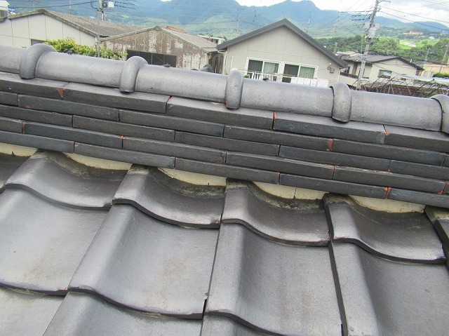 山梨市雨漏り瓦屋根③