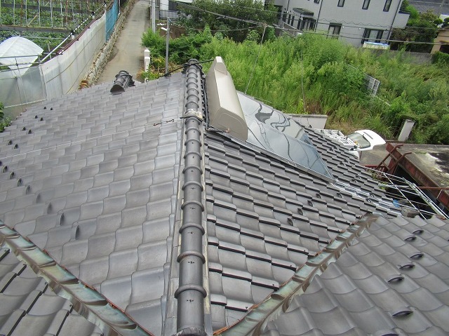 山梨市雨漏れ瓦屋根②