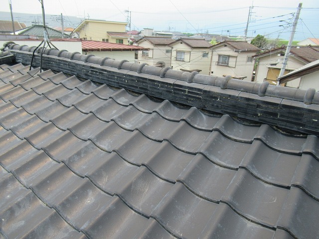 甲府市瓦屋根棟瓦