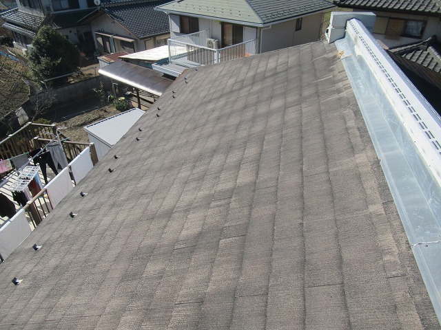 甲府市　スレート屋根