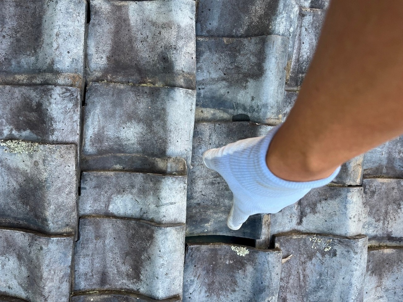 富士河口湖町　雨漏れ対応の様子