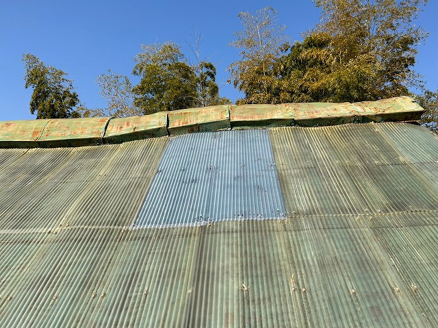 甲府市　屋根工事完了