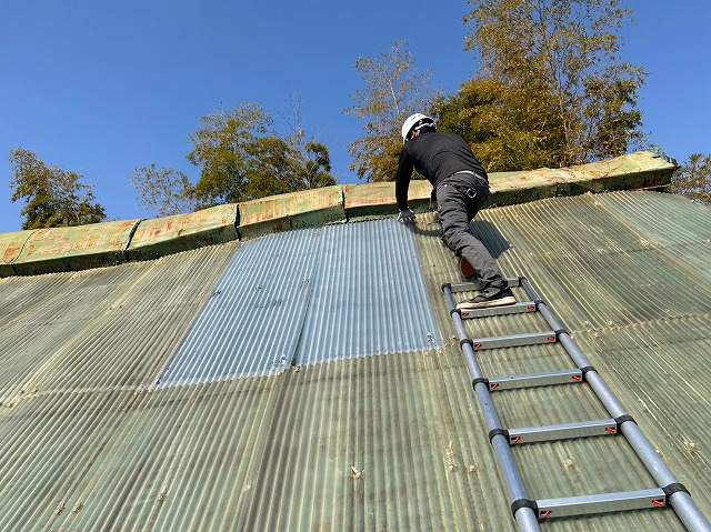 甲府市　波板設置