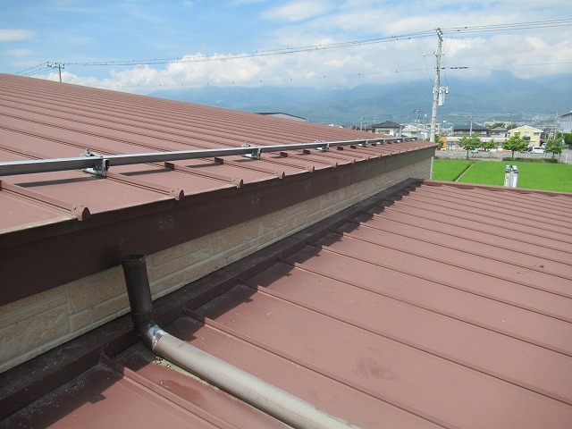 南アルプス市雨樋交換後