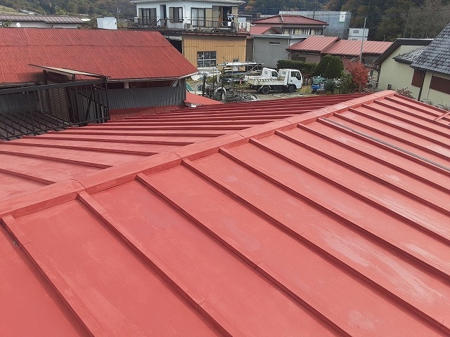 富士吉田市　さび止め塗装後