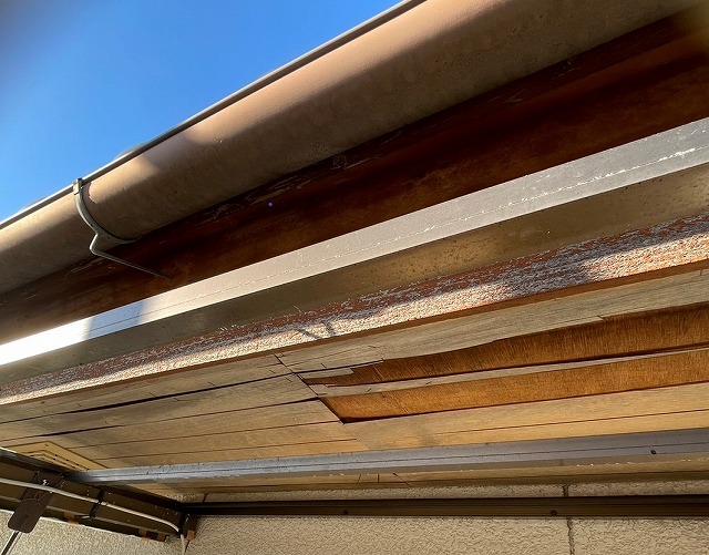 施工前　軒天井