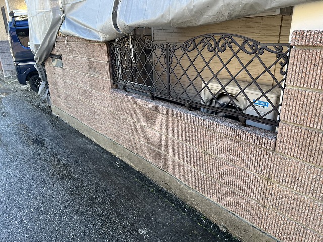 昭和町　完工後　塀