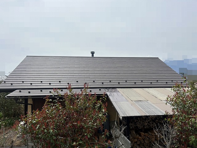 北杜市　屋根カバー工事