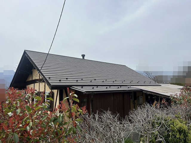 北杜市　屋根カバー工事