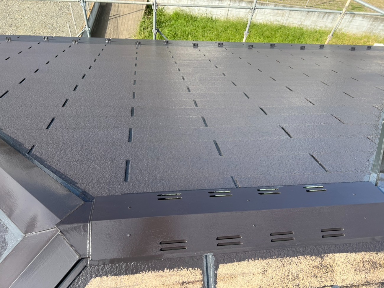 韮崎市　お客様の声　屋根　施工後