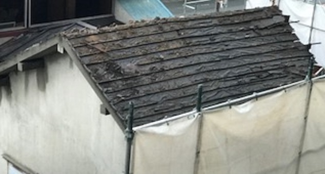 解体現場　建物一部解体