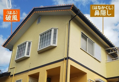 破風・鼻隠しの場所