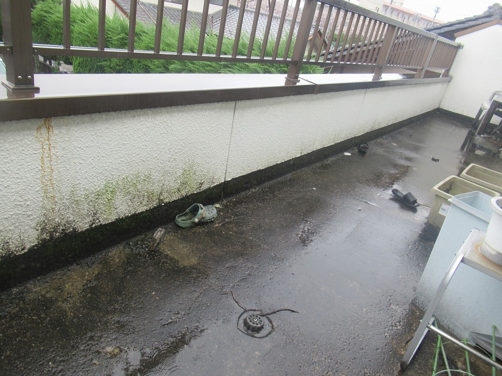 ベランダ　防水　甲府市