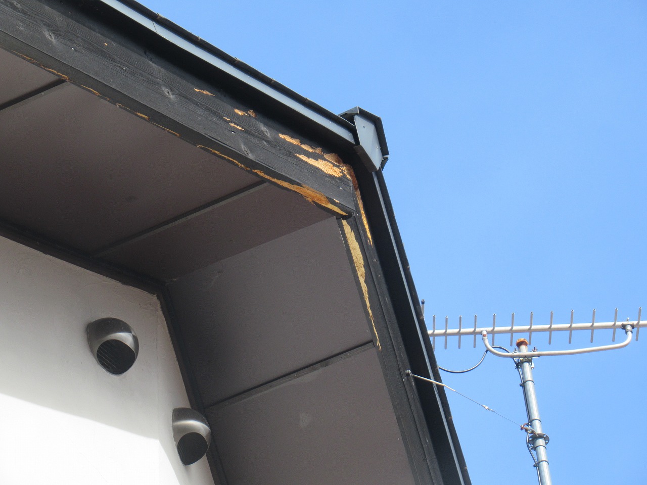 破風の腐食　北杜市