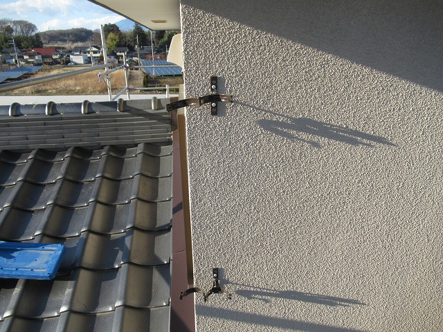 新規竪樋金具設置