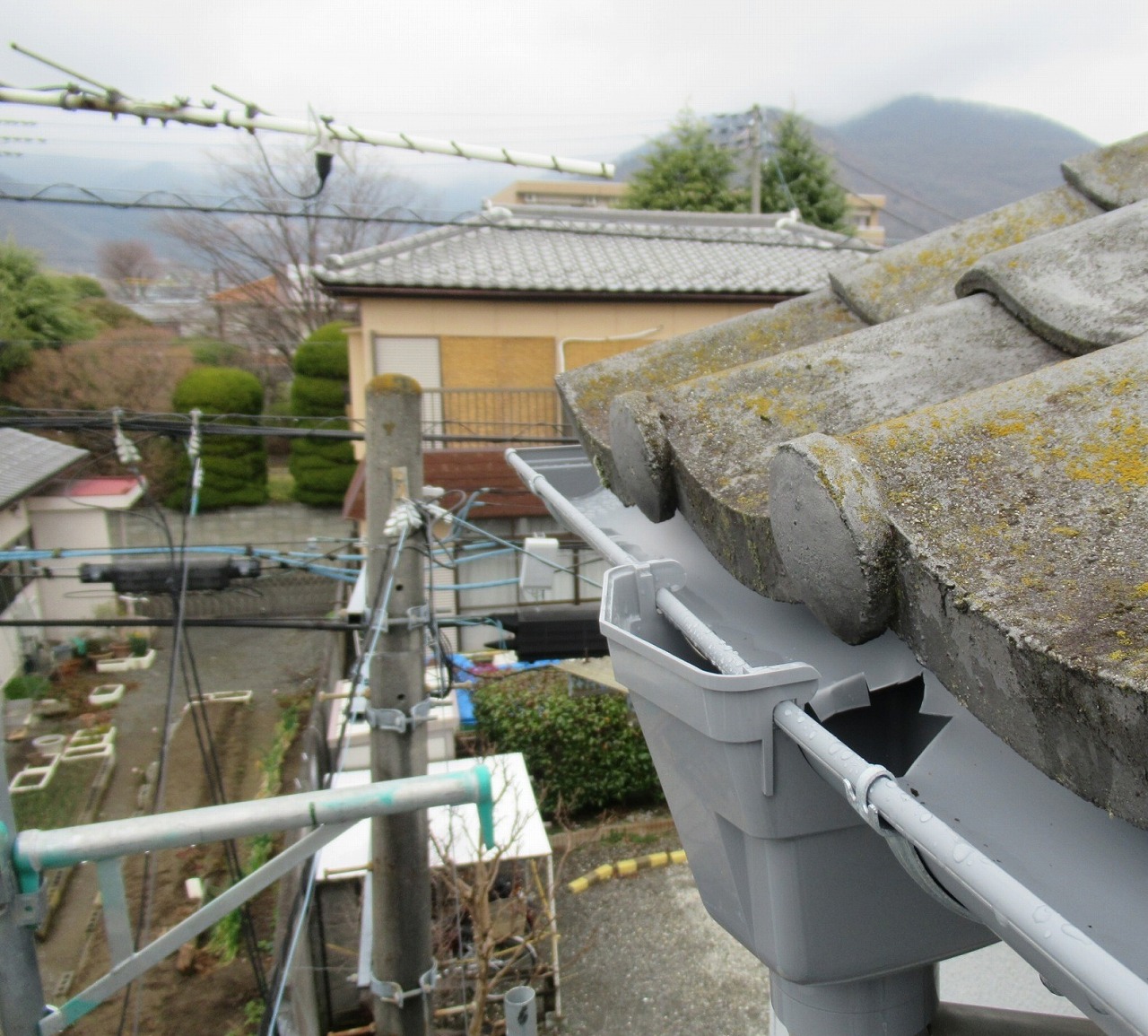 新規雨樋の取付　山梨県