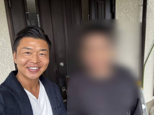 お客様との写真