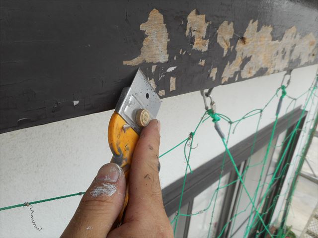 鼻隠し板とスクレーパー