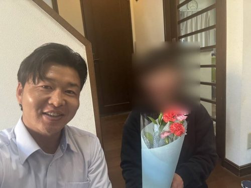 お客様との写真