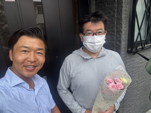 お客様との写真