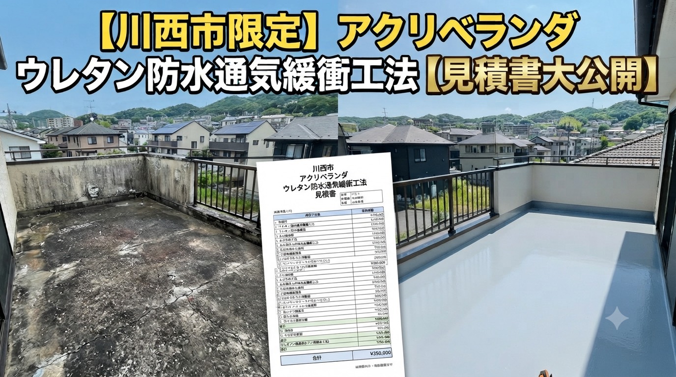加古川市で面積10㎡の防水工事としてウレタン防水通気緩衝工法を行う現場の伏せ図