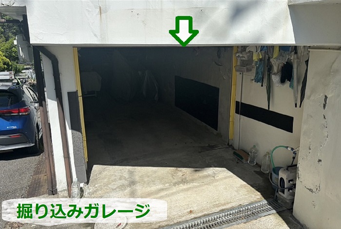 掘り込みガレージ