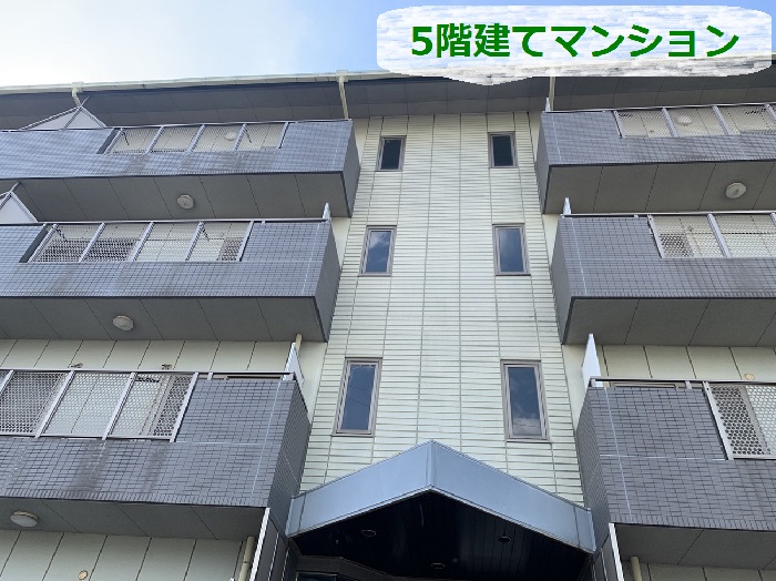 階段と廊下のリフォーム工事をお見積もりする現場の様子