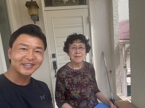 お客様との写真