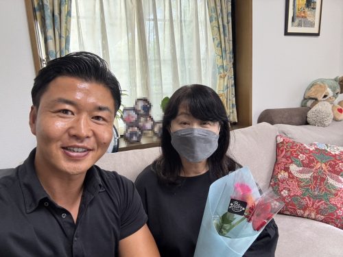 お客様との写真