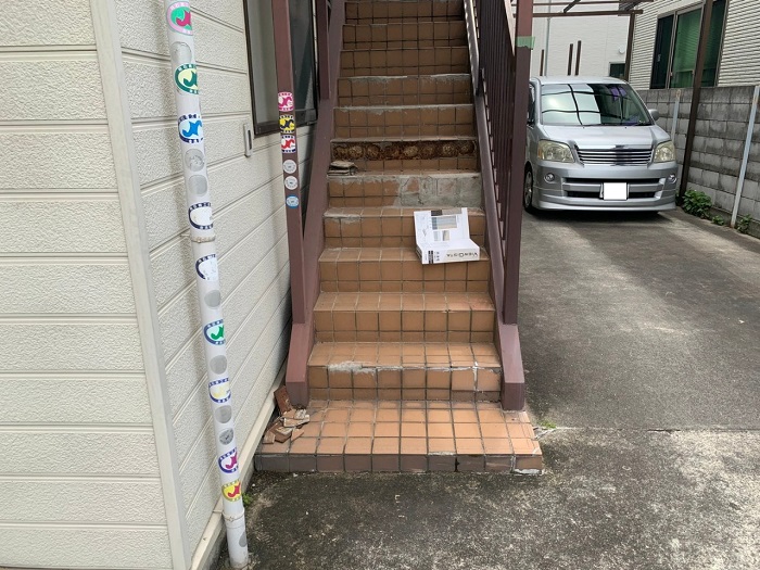 共用階段リフォーム前