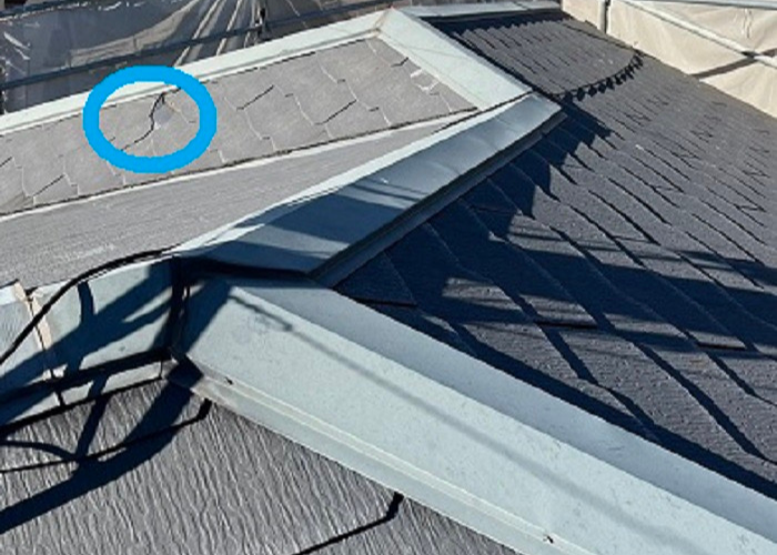 市川町にお住まいの方へカラーベスト屋根へのカバー工事をご紹介する施工前