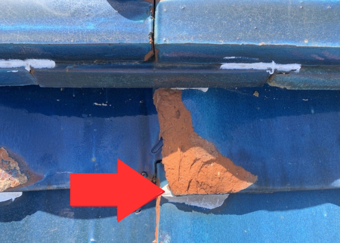 三田市　瓦屋根修理前の様子