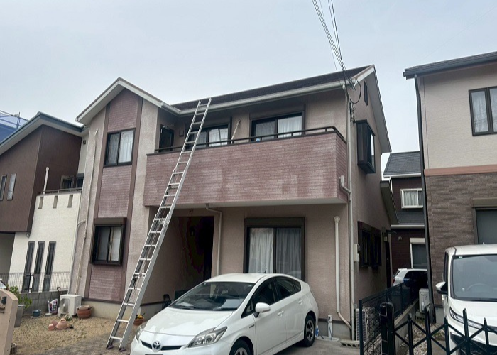 宝塚市　日本ペイントのラジカル制御を用いて外壁塗り替えを行った前の様子