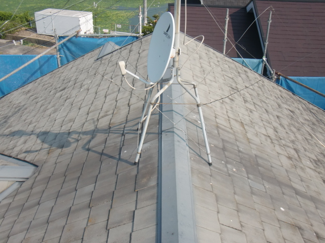 岸和田市八田町の屋根の現況